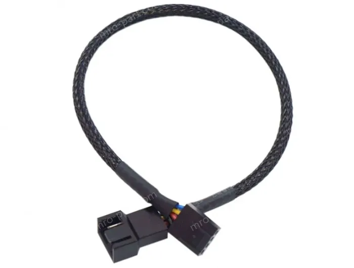 PWM one-point temperature control cooling fan extension cable 1in 1out