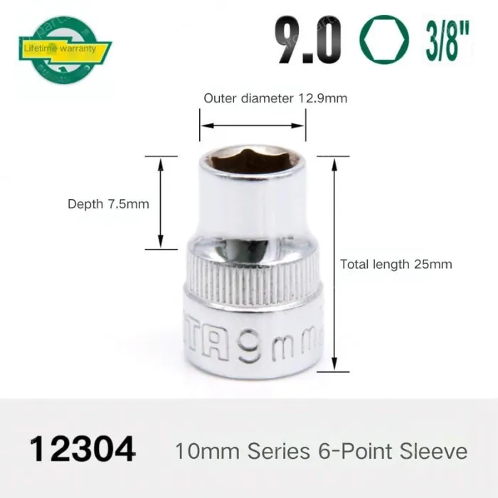 CALC-9. 0mm-10mm series 3/8-12304