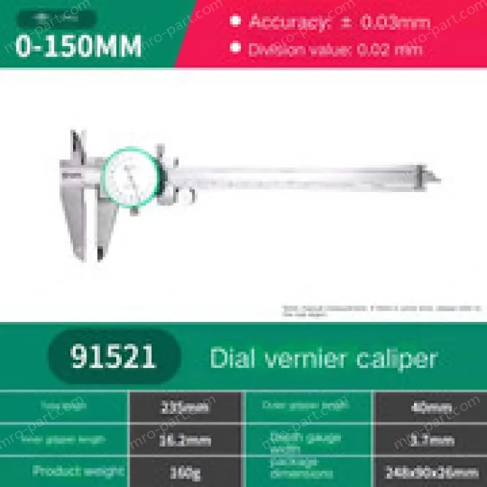 Caliper with table 0-150mm 91521