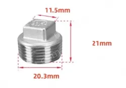 201 material 4 points 1/2 Stainless steel plugs