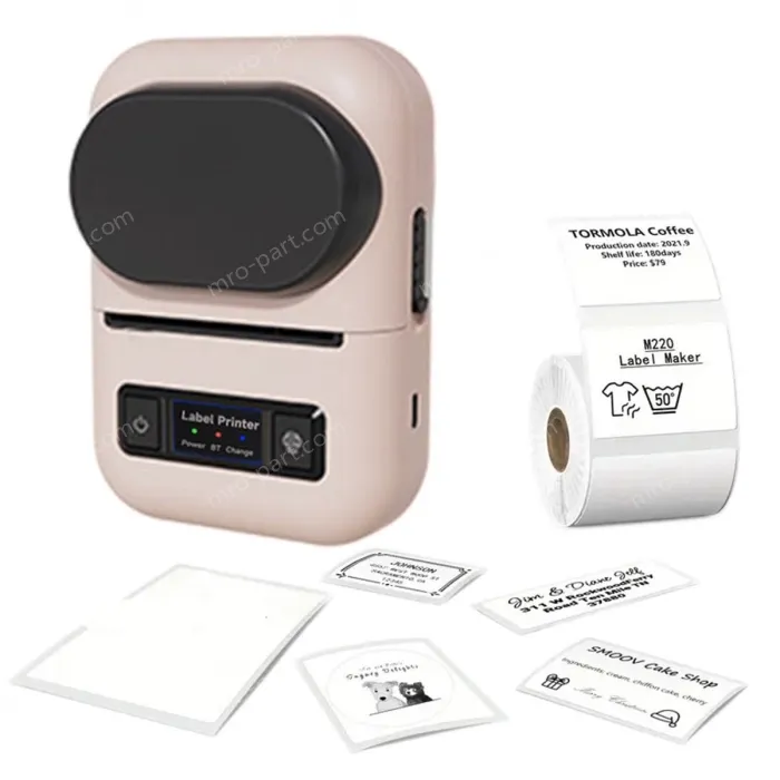 Portable label machine BQ262 (pink)
