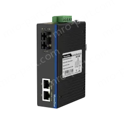 1 Port 100M F(x) + 2 Ports 10/100M T(x) Din Rail Industrial media converter