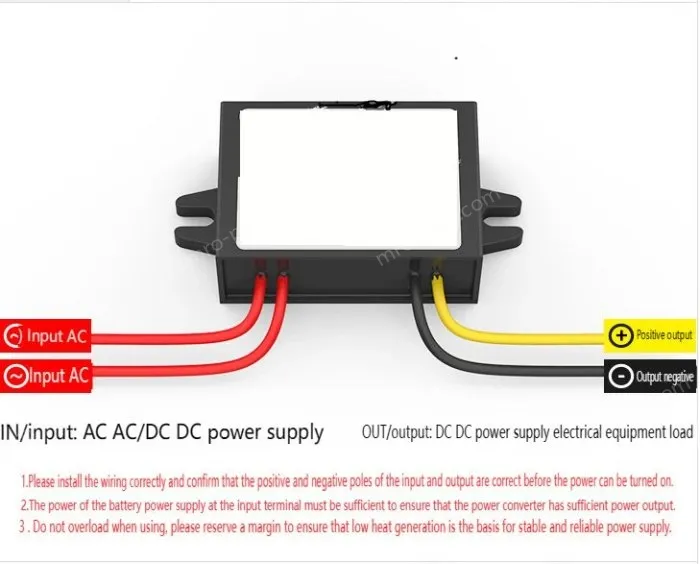 AC to DC power converter transformer step-down module regulator AC24V36V to DC12V 5A large aluminum shell