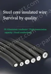 Steel core insulated wire 10KV3.4 thickness*JKLGYJ-120/25