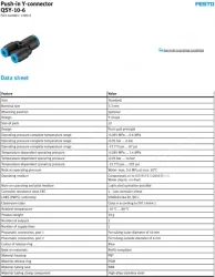 Push-in fitting QSY-10-6(FESTO)