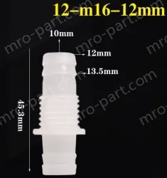8-M16-12-Feed-through plastic connectors