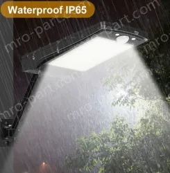 Wall mounted Solar LED black single pack solar remote control