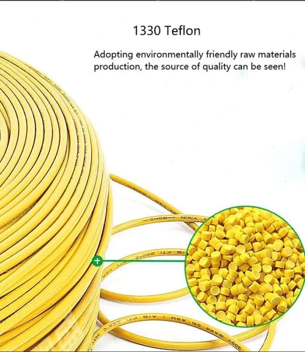 Teflon Wire Cable 26AWG White 7cores