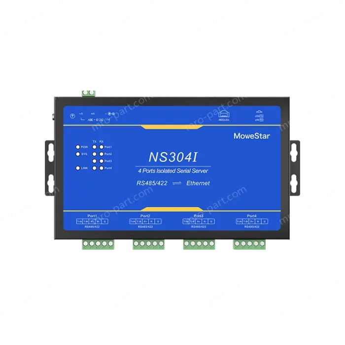 4 Ports RS485/422 Serial to 100M Ethernet Opto-isolated Server