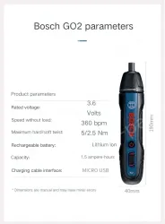 Bosch GO 2 + 8 impact-resistant bit set