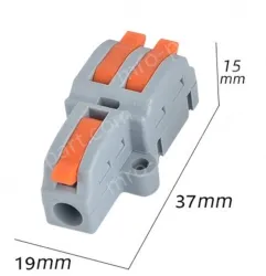 Quick terminal blocks-6 square one in and two out