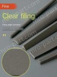 Fine-toothed square file 12 inches with a total length of 430mm