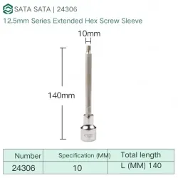 Dafei 10mm with a total length of 140mm-24306