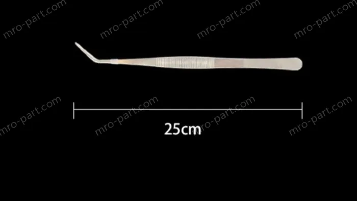 Stainless steel tweezers Curved tip (thick) 20cm