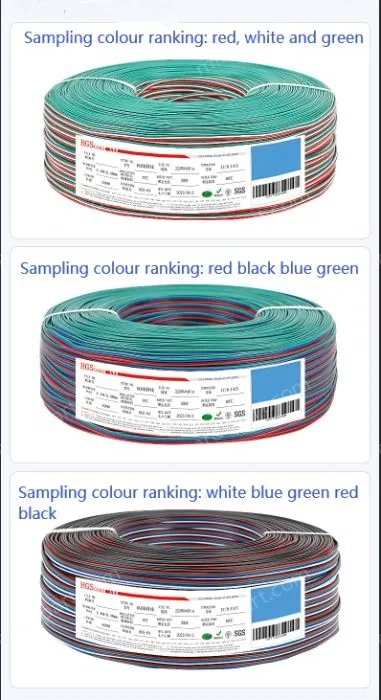 LED light connecting cable 18AWG*6 and (34/0.178TS)