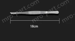 Stainless steel tweezers Straight round toe (thick) 18cm