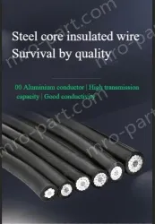 Steel core insulated wire 10KV3.4 thickness*JKLGYJ-16/3