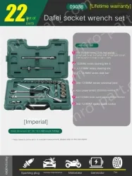(English) Big Fly Socket Set - 22 pcs - 09088