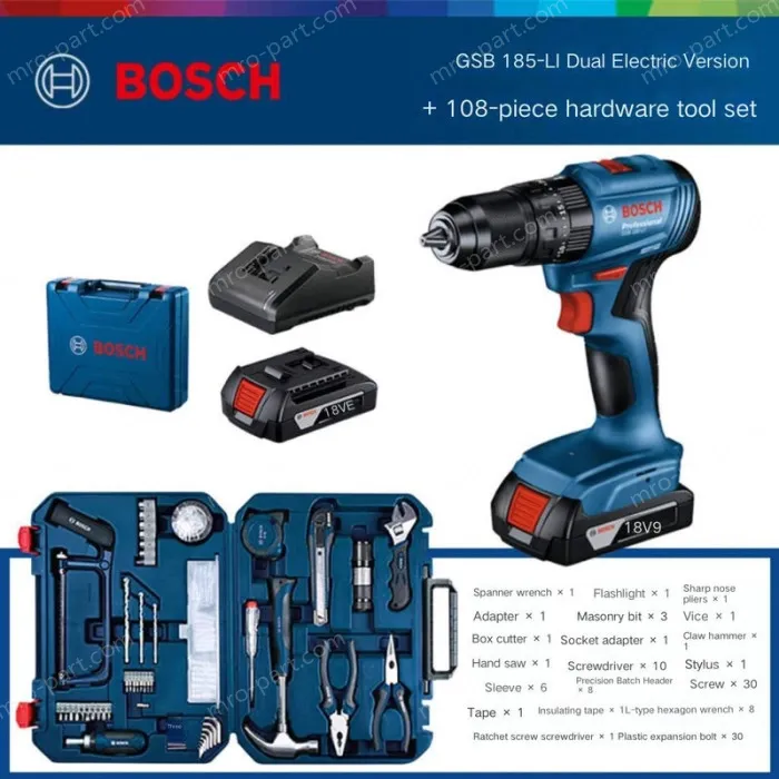 GSB 185-LI Dual Electric + 108 Piece Set