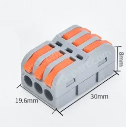 Quick terminal blocks-SPL-3M three-in, three-out mini model