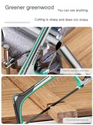 12 inch alloy square tube saw with 5 carbon steel saw blades The saw body can store the saw blades