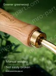 Cocoa tea gold pointed shovel + three-claw rake