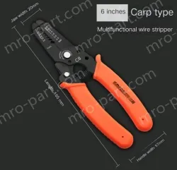 6 inch two-piece set (needle-nose pliers + wire strippers)