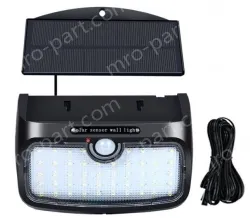 Detachable solar LED wall lamp with remote control