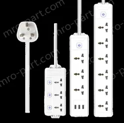 Split control 3-plug USB 1.8m