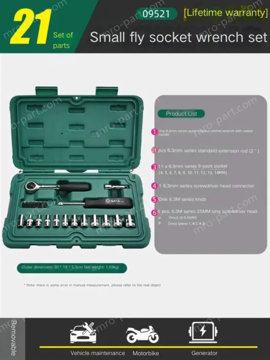 Xiaofei socket set - 21 pieces - 09521