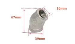 201/1 inch Stainless steel 45&deg; elbow joint