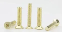 Golden Flat Head Screws M6*185