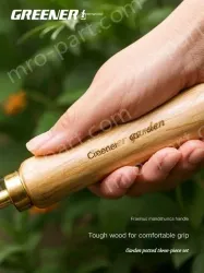Cocoa tea gold pointed shovel + three-claw rake