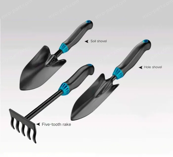 (Soil shovel + hole shovel + five-tooth harrow)