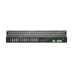 Full-Gigabit 4-optical 24-electric ring network managed PoE switch