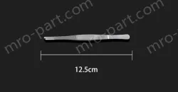 Stainless steel tweezers Straight round head (thick) 12.5cm
