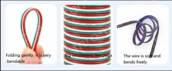 LED light connecting cable 26AWG*2 and (7/0.12TS)