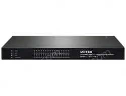 UOTEK 10/100M TCP/IP to 16 Ports RS-485/422 Serial Device Server with Lightning Isolation
