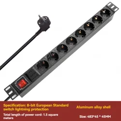 8-bit European standard + switch lightning protection * 2 meters cable