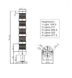 Combined warning lights NLT-50（5F）