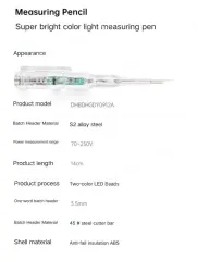 Double-lamp measuring pen 70-250V