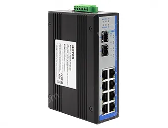 UOTEK 10-port managed gigabit POE ethernet switch