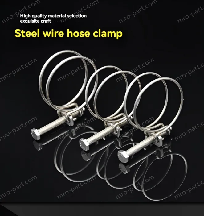 Double steel wire hose clamp 201 material 17-20*2 [wire diameter]