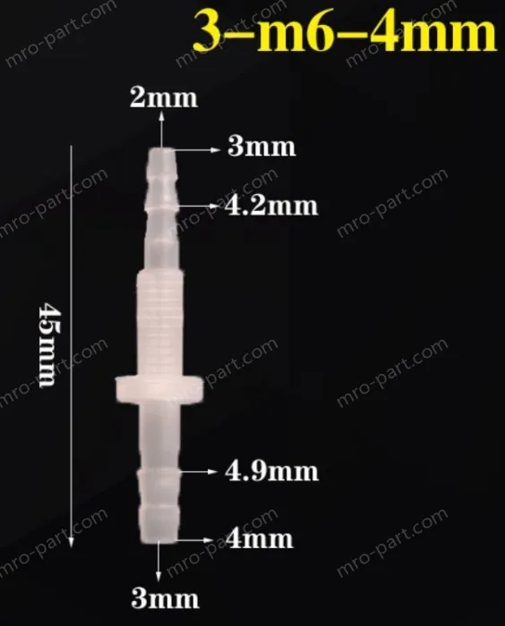 3-M6-4-Feed-through plastic connectors