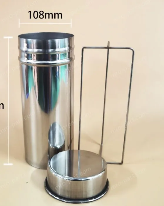 90mm Petri dish sterilization bucket (108*230mm) with steel wire frame