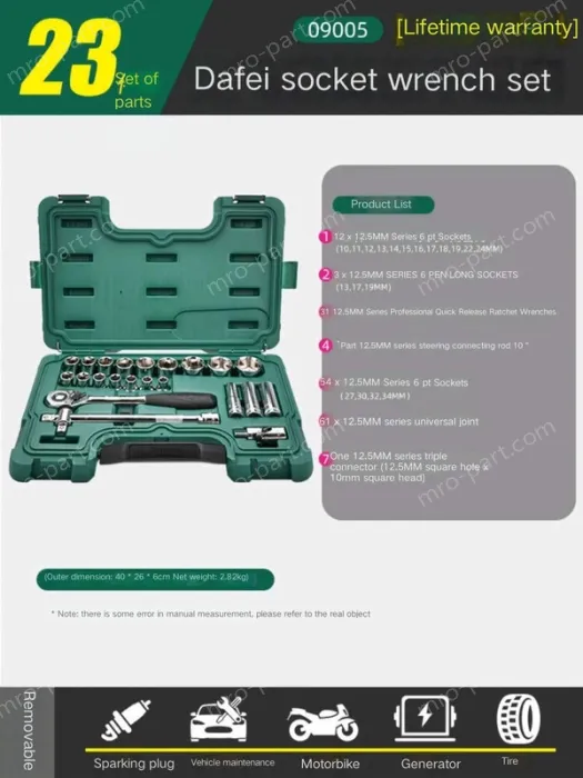 Big Fly Socket Set - 23 pcs. - 09005