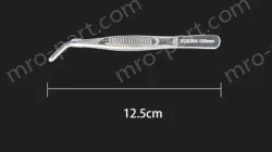 Stainless steel tweezers Curved round head (304 models) 12.5cm
