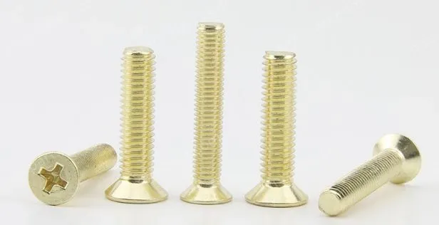 Golden Flat Head Screws M3*19