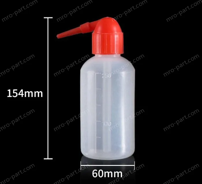 Plastic washing bottles 250ml (Red Head)