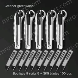 5 pieces of high-quality five consecutive shots + 5 alloy blades + 100 SK5 blades